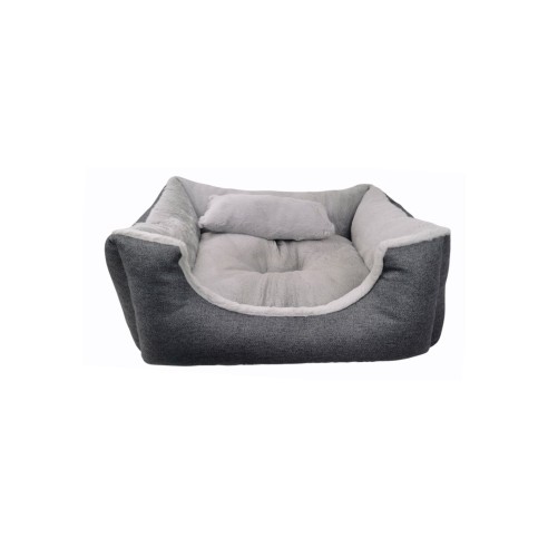 Lit de couleur gris DULCE Nouvelle Collection pour Animaux T-1 50x42x21 cm