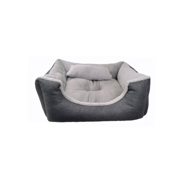 Lit gris T-2 Douce Nouvelle Collection pour Animaux de Compagnie 60x48 cm