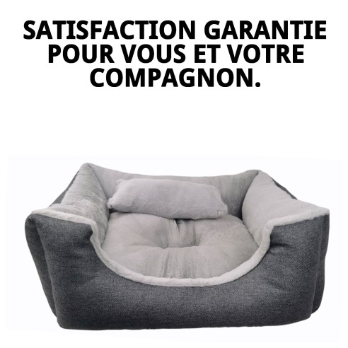 Lit gris T-2 Douce Nouvelle Collection pour Animaux de Compagnie 60x48 cm