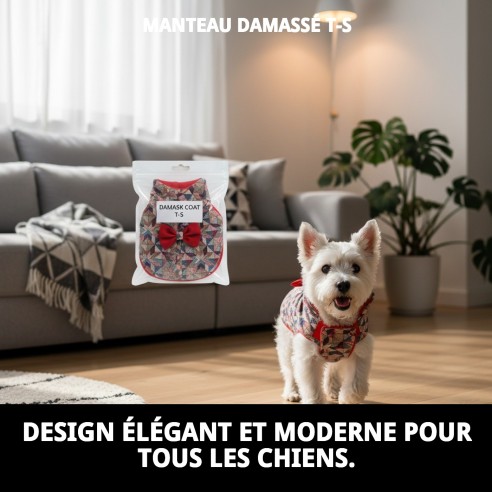 Manteau Damasco pour Chien Taille S - Qualité et Style