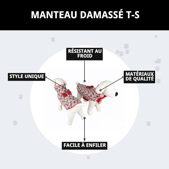 Manteau Damasco pour Chien Taille S - Qualité et Style