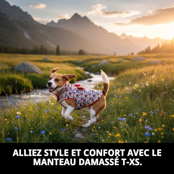 Manteau Damasco T-XS : Style et Confort pour votre Animal de Compagnie