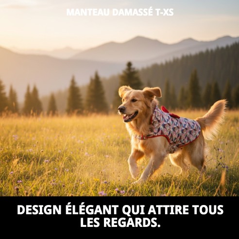 Manteau Damasco T-XS : Style et Confort pour votre Animal de Compagnie