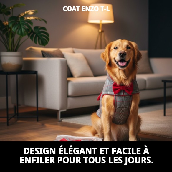 Manteau Enzo T-L : Style et Confort pour Votre Animal de Compagnie