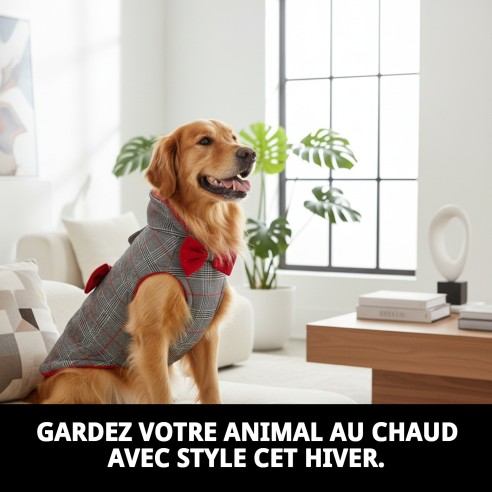 Manteau Enzo T-M : Style et Confort pour votre Animal de Compagnie