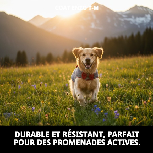 Manteau Enzo T-M : Style et Confort pour votre Animal de Compagnie