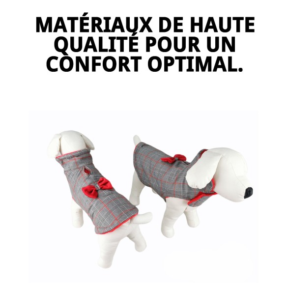 Manteau Enzo T-XXS : Style et Chaleur pour votre Animal de Compagnie