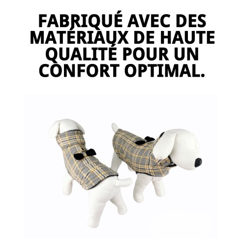 Manteau Biel T-L : Style et Chaleur pour votre Animal de Compagnie
