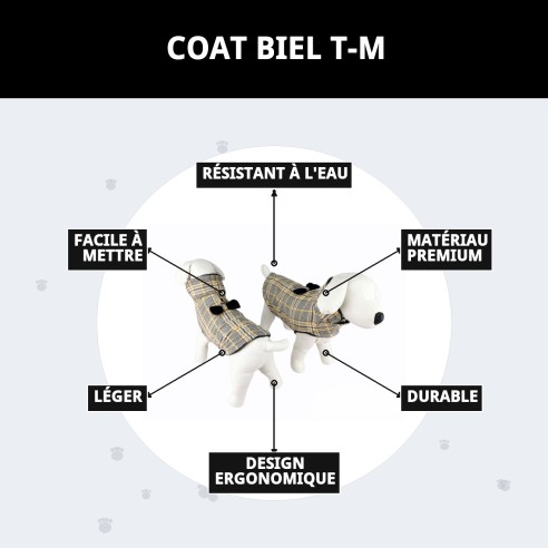 Manteau Biel T-M pour Animaux de Compagnie : Chaleur et Style 2023