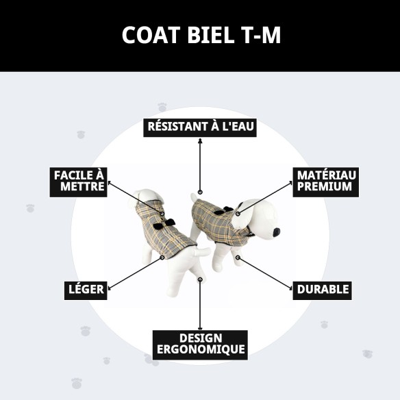 Manteau Biel T-M pour Animaux de Compagnie : Chaleur et Style 2023