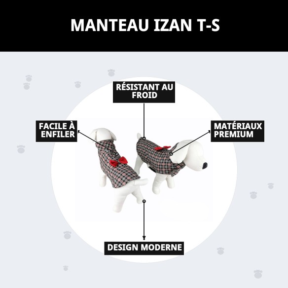 Manteau Izan T-S : Style et Confort pour Votre Animal de Compagnie