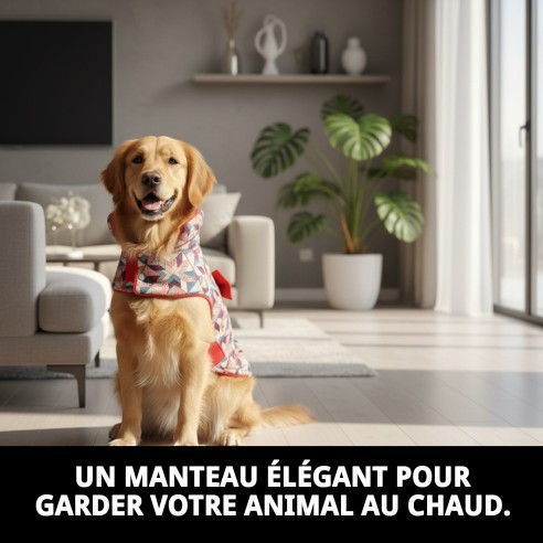 Manteau Damasco T-M pour Animaux - Style et Confort