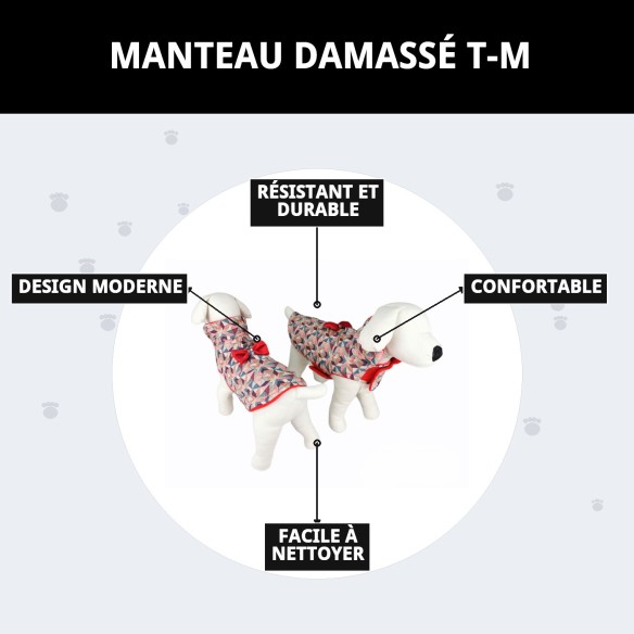 Manteau Damasco T-M pour Animaux - Style et Confort