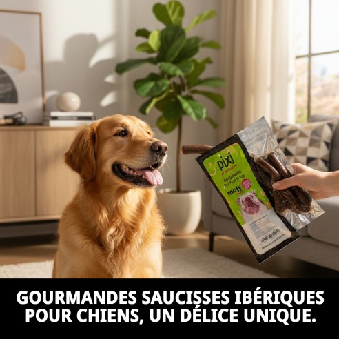 Saucisses de Porc Ibérique pour Chiens - Délice Gourmet