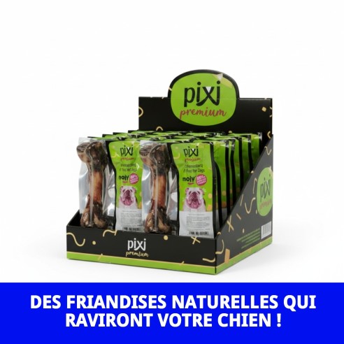 Exposant en Os de Jambon pour Chiens - 15 Unités