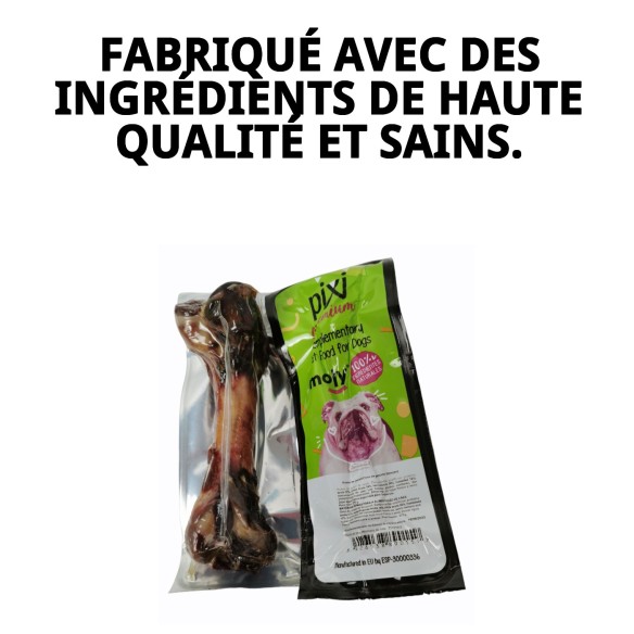 Exposant en Os de Jambon pour Chiens - 15 Unités