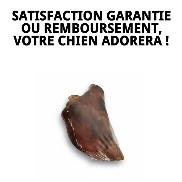 Exposeur Oreilles de Porc Déshydratées pour Chiens - 25 Unités