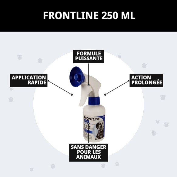 Spray antiparasitaire Frontline pour chiens et chats 250 ML
