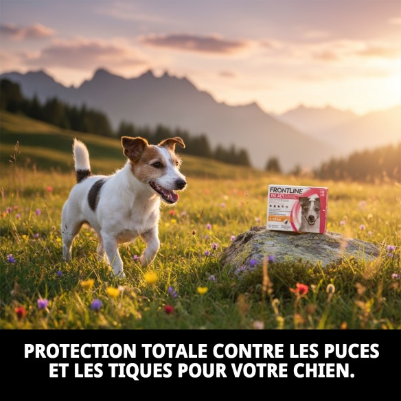 Frontline Tri-Act 5-10 kg : Protection totale pour votre chien.