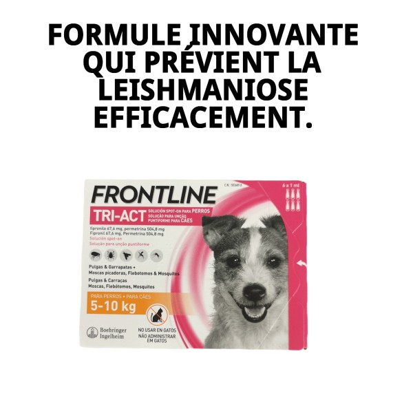 Frontline Tri-Act 5-10 kg : Protection totale pour votre chien.