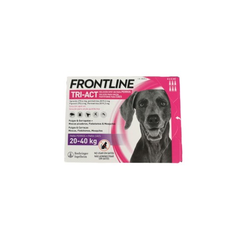 Frontline Tri-Act : Protection Totale pour Chiens de 10 à 20 kg