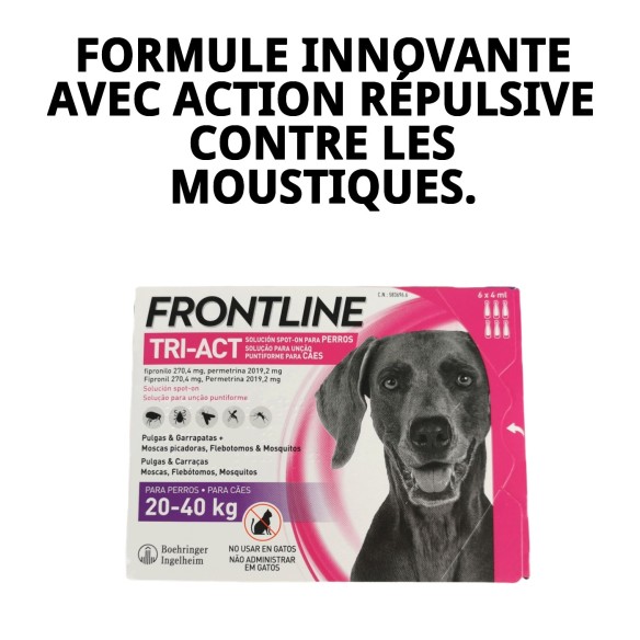 Frontline Tri-Act : Protection Totale pour Chiens de 10 à 20 kg