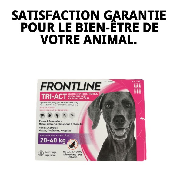 Frontline Tri-Act : Protection Totale pour Chiens de 10 à 20 kg