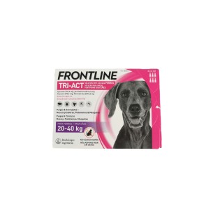 Frontline Tri-Act : Protection totale pour chiens de 20 à 40 kg.