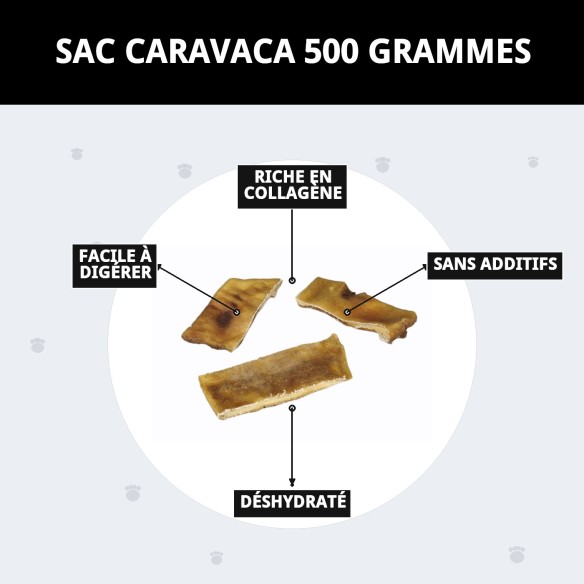 Plaque de caravaca pour chiens en viande de boeuf sans poils 1 kg