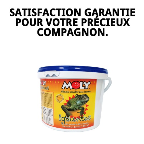 Aliment Professionnel Moly Iguanes 3kg pour Iguanes Verts