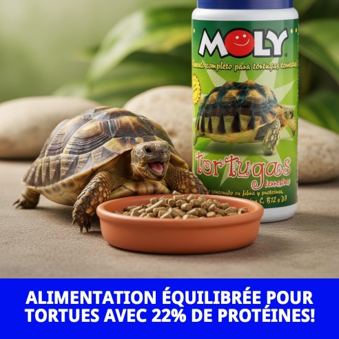 Aliment nutritif pour tortues terrestres - MOLY 360g