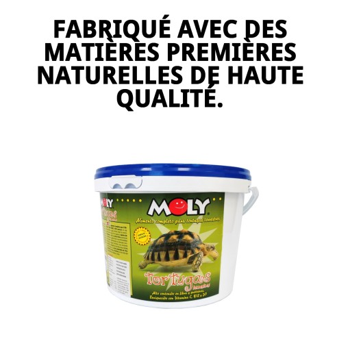 Aliment Premium Moly pour Tortues Terrestres 2,5 kg