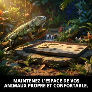 Plateau en plastique pour cage de reproduction 60 cm pour animaux de compagnie. 2