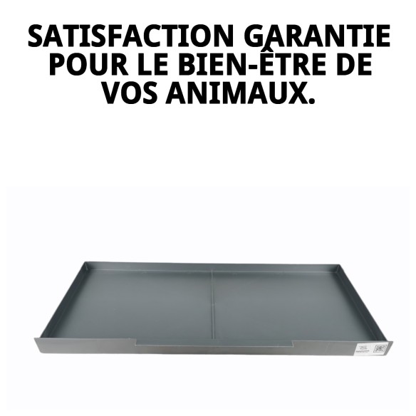 Plateau en plastique pour cage de reproduction 60 cm pour animaux de compagnie.
