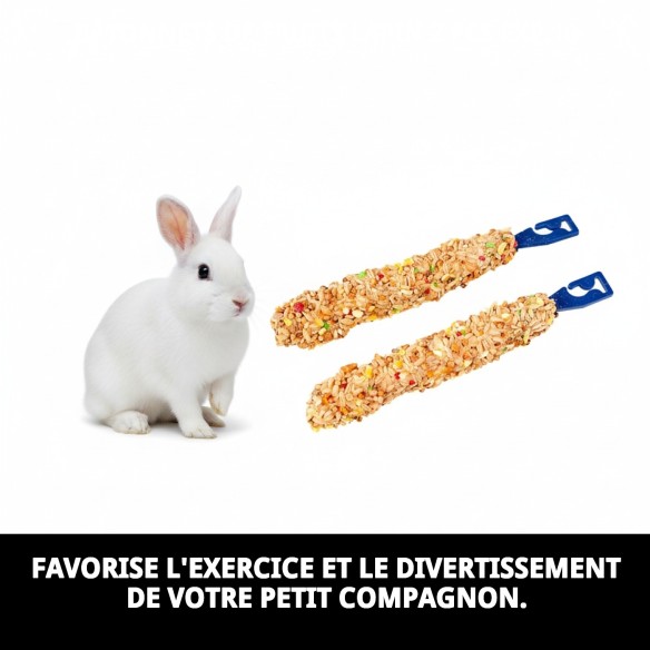 Barres de Fruits pour Lapins 2 Unités - Snack Sain