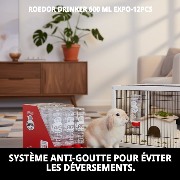 Abreuvoir pour rongeurs 600 ml - Eau propre et fraîche