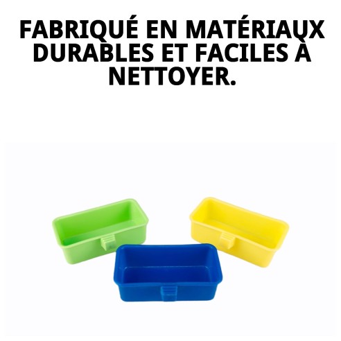 Gamelle Carrée pour Hamster - Couleur et Fonctionnalité