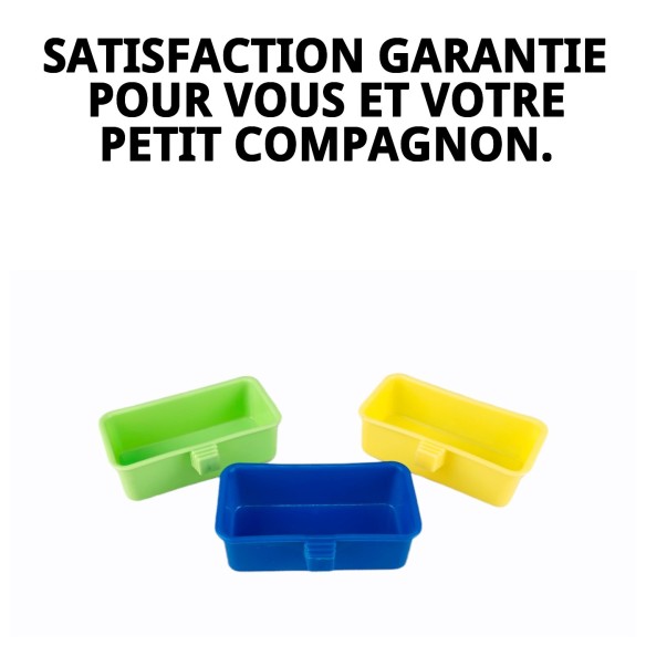 Gamelle Carrée pour Hamster - Couleur et Fonctionnalité