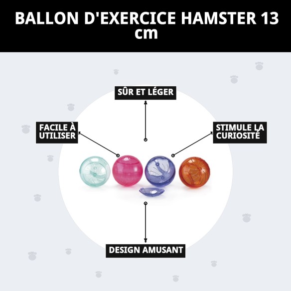Boule d'exercice pour hamster 13 cm - Amusement en toute sécurité