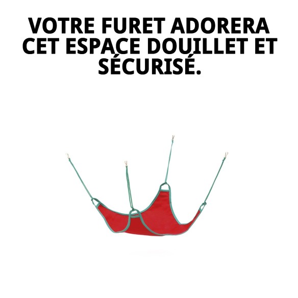 Hamac Cage pour Furet 45x45 cm - Confort et Amusement