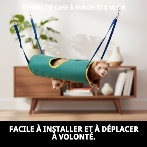 Tunnel Cage pour Furets - Accessoires Amusants et Sûrs