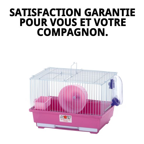 Cage pour hamster N.1 - 30x23x21 cm, démontable et pratique.