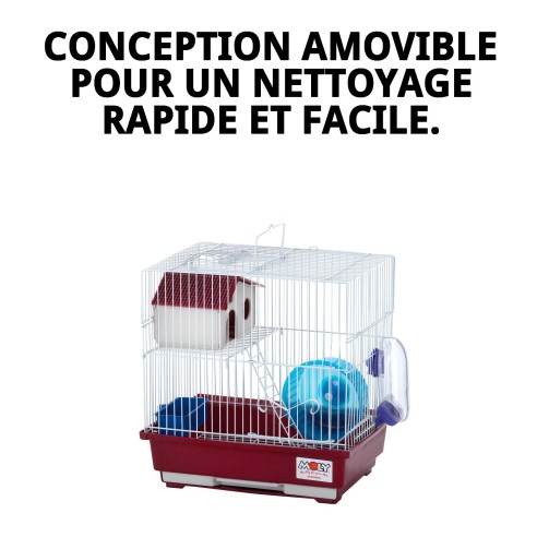 Cage pour Hamster N.2 - Compacte et Démontable 30x23x31 cm