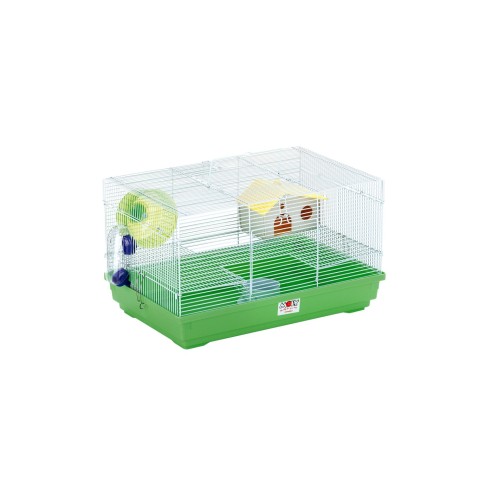 Cage pour hamster 1 étage - Compacte et démontable 47x30x27
