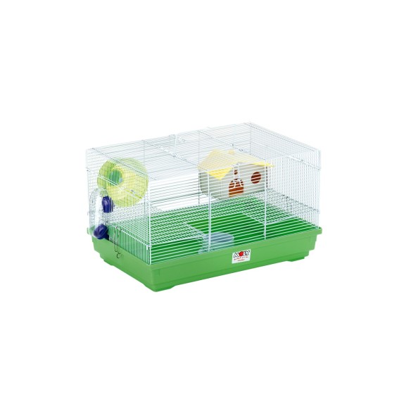 Cage pour hamster 1 étage - Compacte et démontable 47x30x27