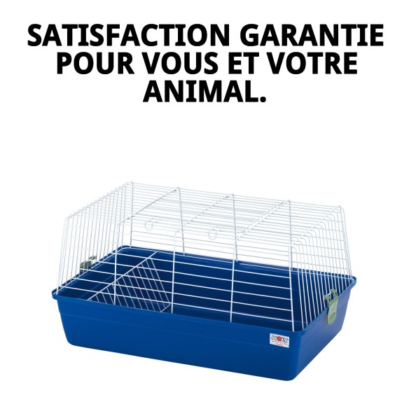 Cage à Cobaye N.1 Démontable 60 x 36 x 32 cm Idéale pour votre Animal de Compagnie