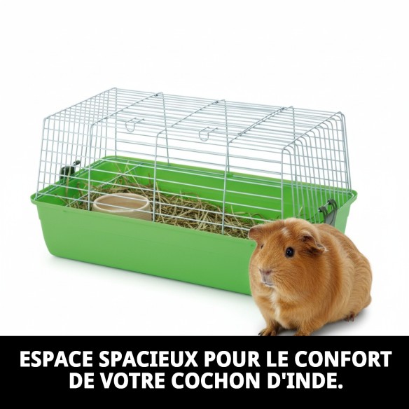 Cage pour Cobaye N2 69x45x36 cm - Confort et Style pour votre Animal de Compagnie
