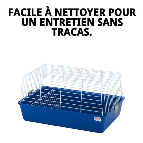 Cage pour Lapins 85x49x38 cm - Confort et Espace