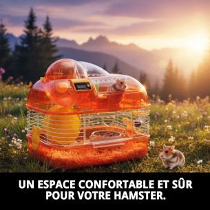 Cage à hamster Futura N.2 démontable 33,5x25x28,8 cm 2