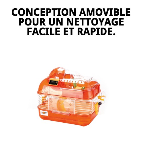 Cage à hamster Futura N.2 démontable 33,5x25x28,8 cm